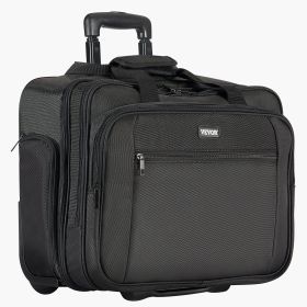 Rolling Laptop Bag 17.3 Inch Wheeled Computer Bag for Work Women & Men Black