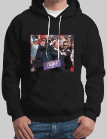 Men's Printed Hoodie (Option: M)